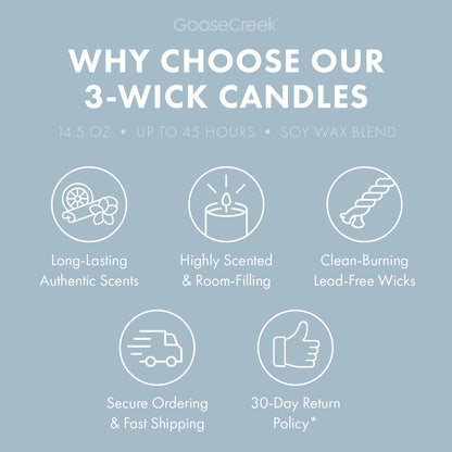 Cotton Vanilla Breeze 3-Wick Candle